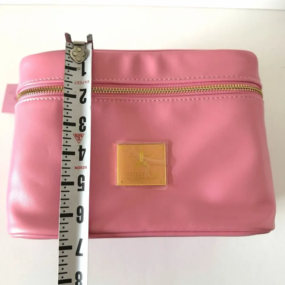 Jeffree Star Cosmetics Pink Travel Skincare Makeup Bag Case Discontinued NWT